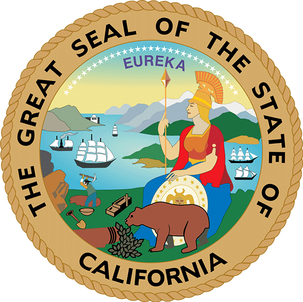 The great seal of the state of California